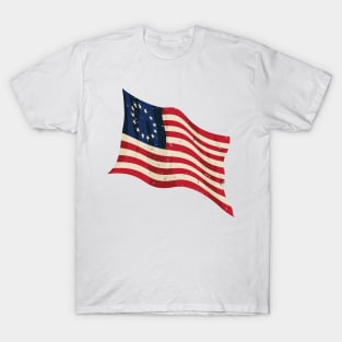 Waving Betsy Ross Flag T-Shirt
